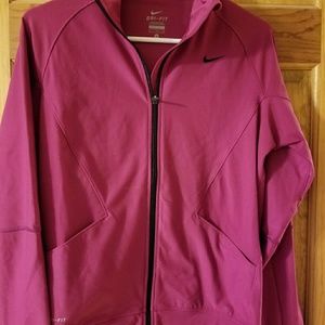 Pink Nike athletic jacket - size M